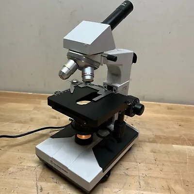 Buy Fisher S90009 Compound Microscope TESTED AND WORKING W/ 2 Objectives • 84.96$