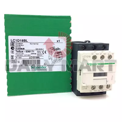 Buy New In Box SCHNEIDER LC1D18BL Contactor DC24V • 65.51$