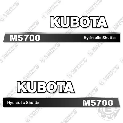 Buy Fits Kubota M5700 (Hydraulic Shuttle) Decal Kit Tractor Decals  - 3M VINYL • 99.95$