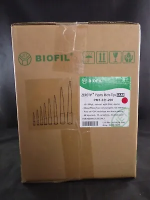 Buy BIOFIL Plastic Zerotip Pipette Micro Tips 200µL Universal Low Retention Filter • 99.99$