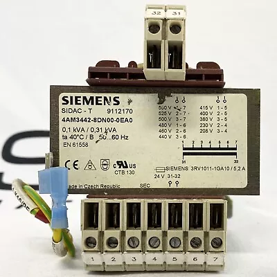 Buy Siemens 4AM3442-8DN00-0EA0 Primary 0.31kVa 24V Sec. Transformer USA • 46.79$