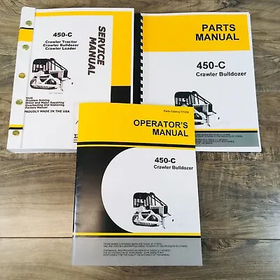 Buy Service Manual For John Deere 450C Crawler Dozer Bulldozer Operator Parts Catalo • 89.97$
