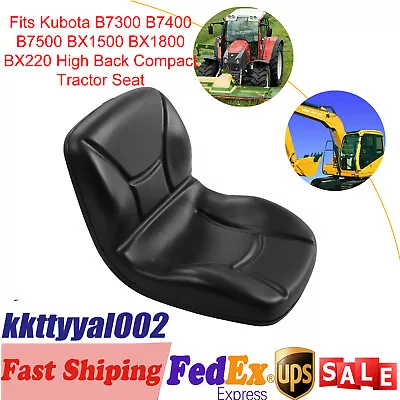 Buy Fits Kubota B7300 B7400 B7500 BX1500 BX1800 BX220 High Back Compact Tractor Seat • 120.93$