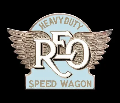 Buy REO Speed Wagon - Vintage 1929 Radiator Emblem Sticker Decal • 14$