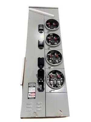 Buy 🔥🔥 Siemens 4-Gang 1200A 225A RINGLESS BYPASS Power Mod Meter Stack WMM41225RJB • 3,250$