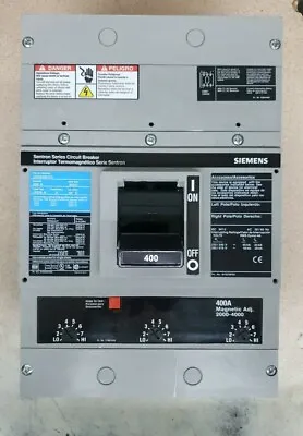 Buy Siemens JXD63B400 400A 600V 3 Pole Molded Case Circuit Breaker • 539.99$