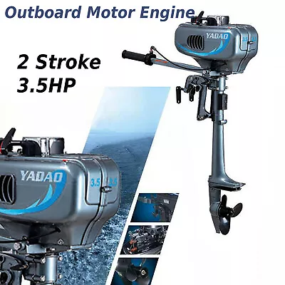 Buy 3.5HP 2 Stroke Outboard Motor Boat Engine Water Cooling System For Fishing Boat • 219.45$