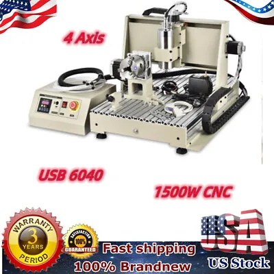 Buy 6040CNC Router Engraver CNC Router Desktop Drill Mill Engraving Machine 4 Axis • 1,139.05$