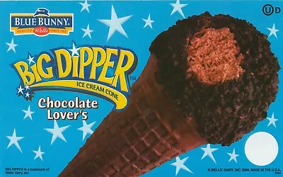 Buy Lot Of 2 Big Dipper Chocolate Lovers Cone Ice Cream Truck Sticker 8 X 5  • 7$