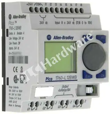 Buy Allen Bradley 1760-L12BWB /A Pico Controller 8 Digital Inputs 4 Relay 24VDC Read • 489.84$