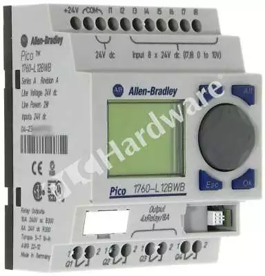 Buy Allen Bradley 1760-L12BWB /A Pico Controller 8 Digital Inputs 4 Relay 24VDC Read • 106.80$