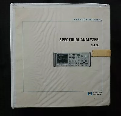 Buy Genuine Hewlett Packard Hp 3582a Spectrum Analyzer Service Manual Huge Book • 110.56$