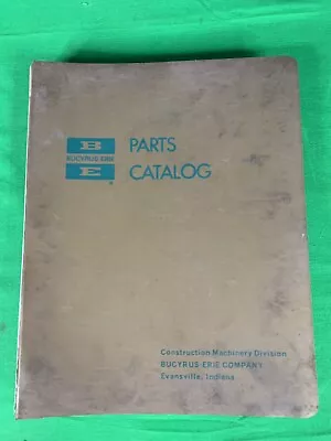 Buy OEM,  BUCYRUS ERIE 30H Trackhoe Hydraulic Excavator Parts Manual Book Catalog • 49$