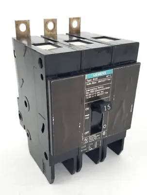 Buy BQD315 Siemens BQD 3 Pole 15 Amp  Circuit Breaker • 139.99$