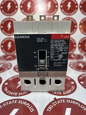 Buy LGB3B050 Siemens 50 Amp 480V 65K 3 Pole Bolt On Circuit Breaker LGB3B050B • 200$