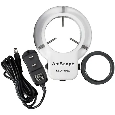 Buy AmScope LED Microscope Ring Light Illuminator With Dimmer • 39.99$
