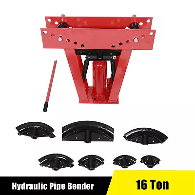 Buy 16 Ton Hydraulic Pipe Bender Steel Tube Rod Bar Bending Machine With 8 Dies • 225.09$
