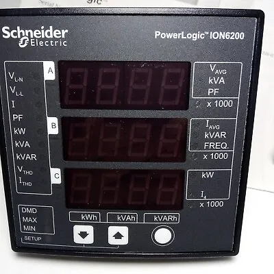Buy Schneider Electric PowerLogic ION6200 S6200A0A0B0A0A0P Digital Power Meter • 860$