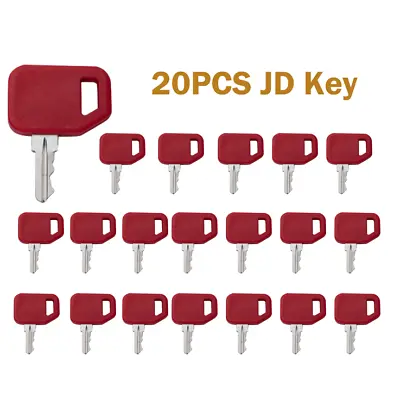 Buy 20 Ignition Key For John Deere Multiquip Equipment AR51481, AT195302, AT145929 • 25.99$