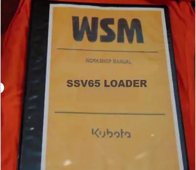 Buy Kubota SSV65 Hand And Foot Controls Skid Steer  Workshop Service Manual Binder • 63.44$