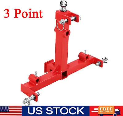 Buy 3 Point Trailer Hitch With 2  Receiver Hitch And Gooseneck Trailer Ball Drawbar • 173.99$