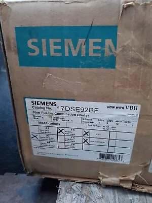 Buy Siemens 17DSE92BF Combination Starter  • 590.90$