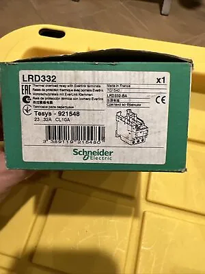 Buy *Schneider Electric LRD332 Thermal Overload Relay With Everlink Terminals • 45$