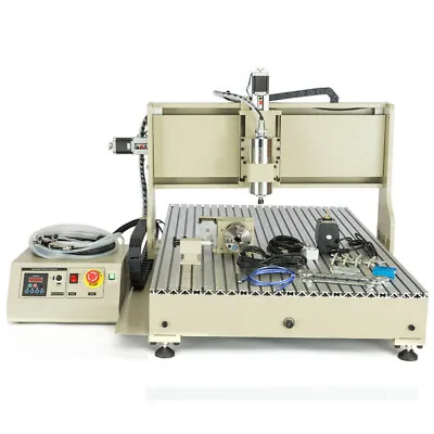 Buy USB 4 Axis 6090 CNC Router Engraver Engraving Carving Milling Machine 1500W US • 1,801.94$