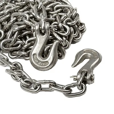 Buy 5/16  X 14' Heavy Duty Tow Chain Automotive Truck Towing 14ft Log Chain • 65.98$
