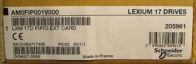 Buy SCHNEIDER ELECTRIC AM0FIP001V000 Lexium 17 Drives LXM 17D FIPIO EXT Card *SEALED • 300$