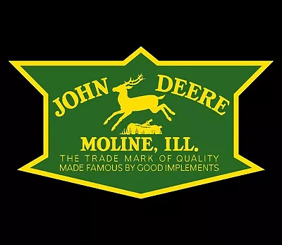 Buy John Deere 1936 Vintage Recreated - Color OR  Black & White  Logo - Emblem Decal • 12$