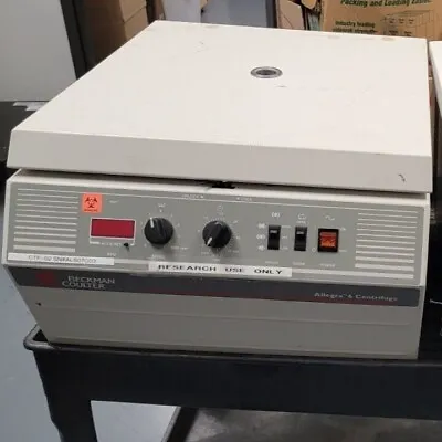 Buy Beckman Coulter Allegra 6 Laboratory Benchtop Centrifuge. Unit Tested And Works. • 1,299.99$