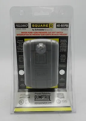 Buy Schneider Electric Square D Water Pump  Low Pressure Cut Off  Switch 40-60PSI  • 30.99$
