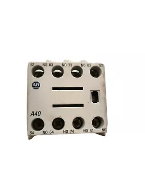 Buy Allen Bradley 100F Auxiliary Contact Unit Top Front Mounted  • 18$