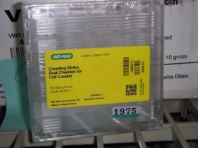 Buy Bio-Rad 145-0011 Cell Counting Slides, Plates- 30 Slides New In Box • 59.99$