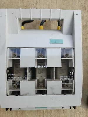 Buy Siemens 250 Amp Fuse Switch Disconnect  3np 427 W 125 Fuses  • 105$
