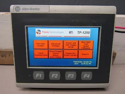Buy Allen Bradley Panelview-800 Hmi Terminal 4  2711r-t4t Ser-a Nice Used Takeout !! • 199.99$