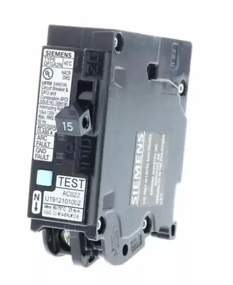 Buy Siemens Q115DFNP Dual Function (AFCI & GFCI) Circuit Breakers • 69.99$