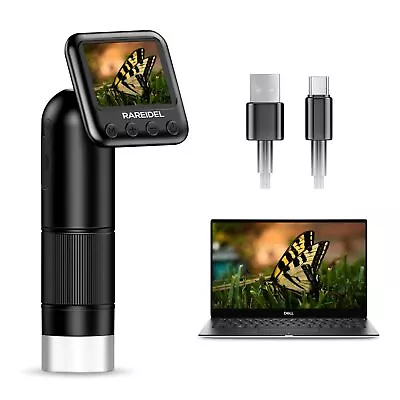 Buy Digital Microscope With 2  LCD Screen, 400X-800X HD Handheld Portable Pocket ... • 29.34$