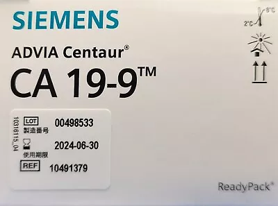Buy Siemens Centaur CA 19-9 With Calibrator (50 Tests) (SMN: 10491379) • 209$