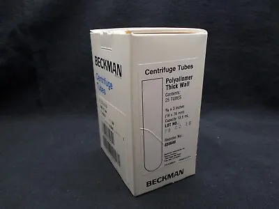 Buy (25) Beckman Coulter 13.5mL PP Thickwall Centrifuge Tubes 16 X 76mm 355640 • 104.99$