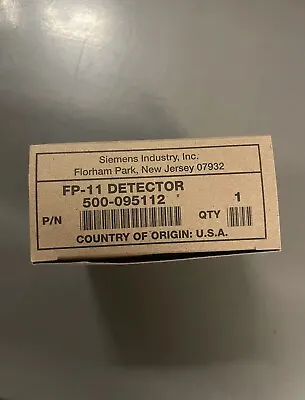 Buy New Siemens Fp-11 Smoke Detector(s) New In Factory Box!! • 185$