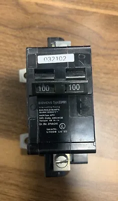 Buy Siemens EQ8681 2 Pole 100 Amp Main Breaker • 43$
