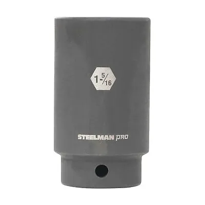 Buy STEELMAN PRO 1/2-Inch Drive 1-5/16-Inch Deep 6-Point Impact Socket, 60517 • 14.99$