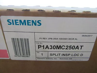 Buy Siemens NSB P1A30MC250AT Loadcenters And Panelboards 250A 240V • 448.63$