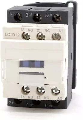Buy LC1D12 AC Contactor 120V ACsame As Schneider Contactor LC1D12G7 (F7) 12A 3P 3NO • 21.96$