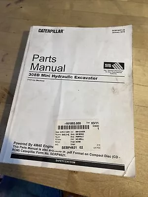 Buy Cat 308D Parts Manual • 175$