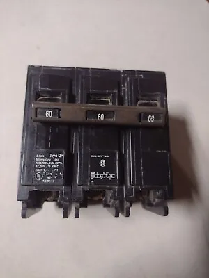 Buy Siemens/ITE Q360 Circuit Breaker Plug In Type QP 3 Pole 60 Amp 240 VAC  • 35.12$