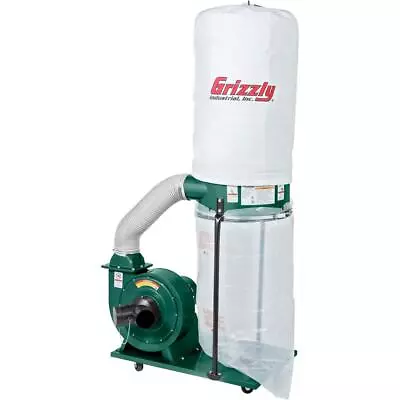 Buy Grizzly G1028Z2 1-1/2 HP Portable Dust Collector • 790$