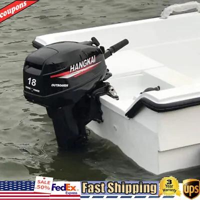 Buy HANGKAI 18HP 2 Stroke Outboard Motor Boat Engine Water Cooling & CDI Short Shaft • 1,810$